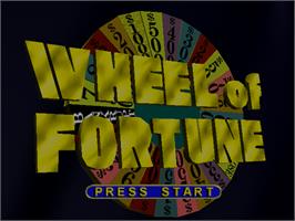 Title screen of Wheel Of Fortune on the Nintendo N64.
