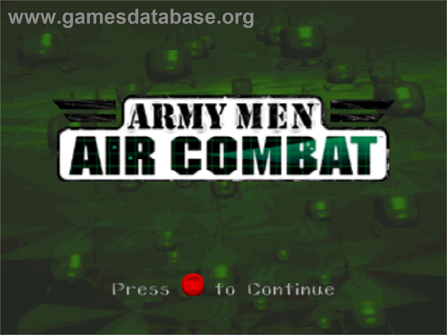 Army Men: Air Combat - Nintendo N64 - Artwork - Title Screen