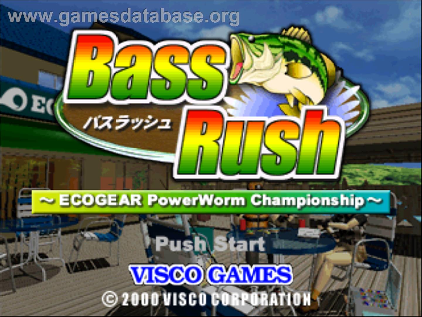 Bass Rush: ECOGEAR PowerWorm Championship - Nintendo N64 - Artwork - Title Screen