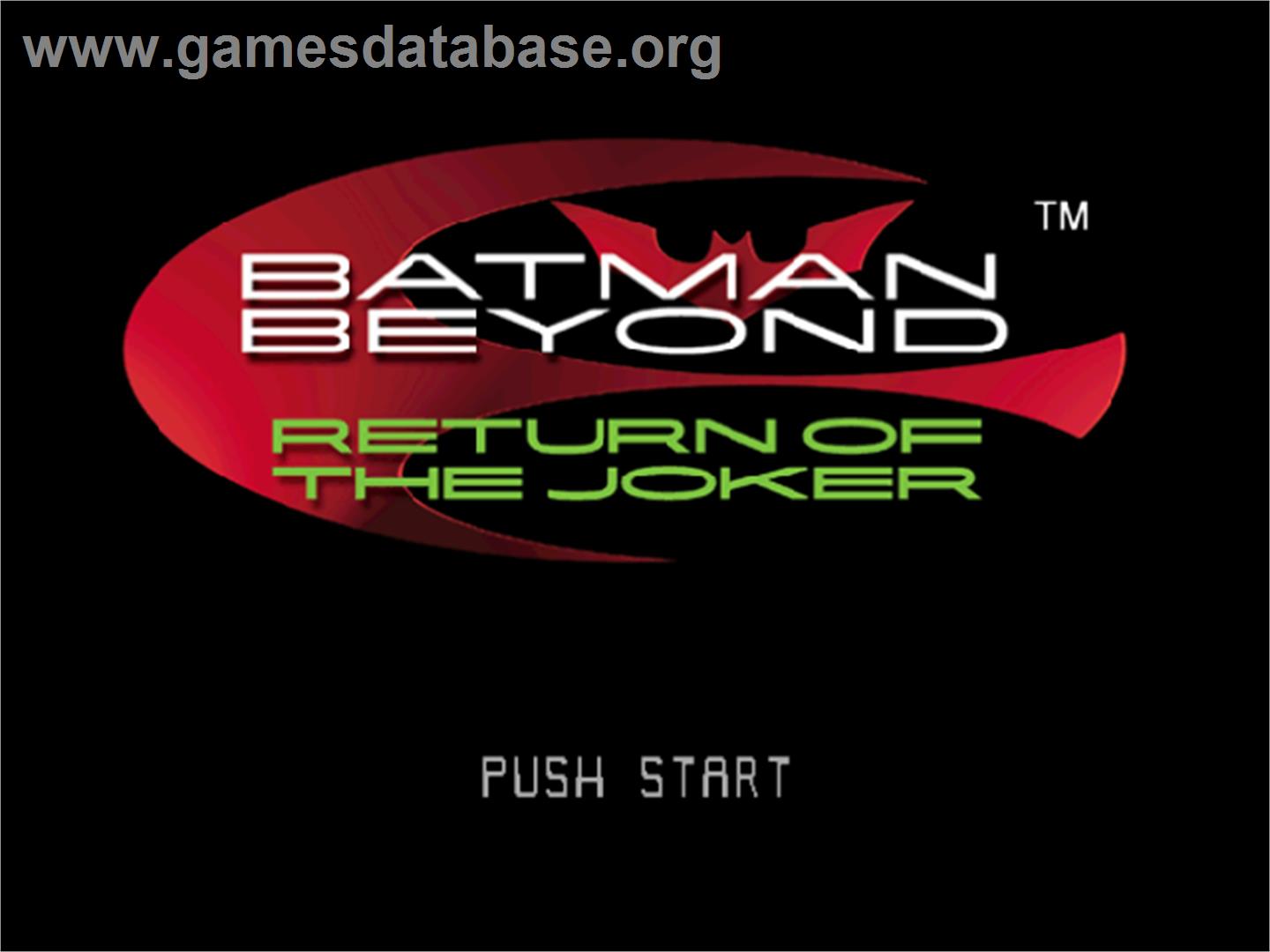 Batman Beyond: Return of the Joker - Nintendo N64 - Artwork - Title Screen