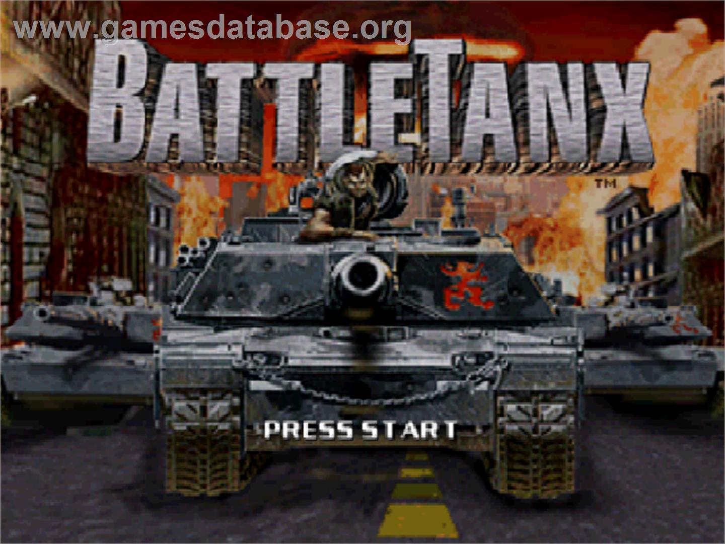 BattleTanx: Global Assault - Nintendo N64 - Artwork - Title Screen