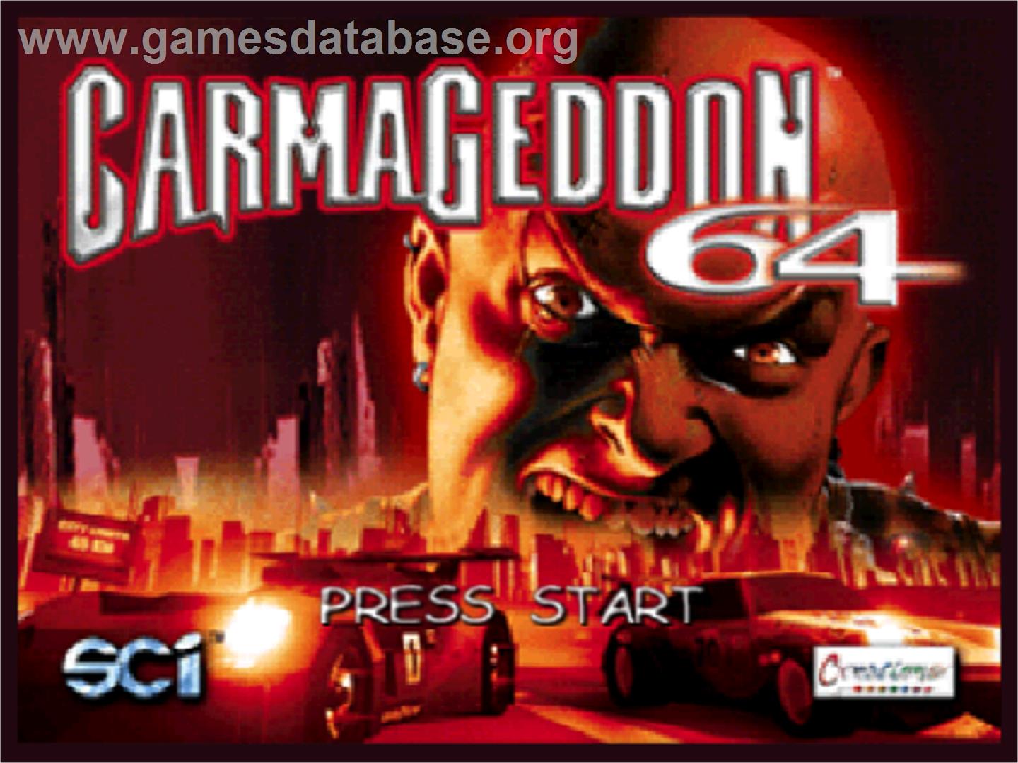 Carmageddon 64 - Nintendo N64 - Artwork - Title Screen