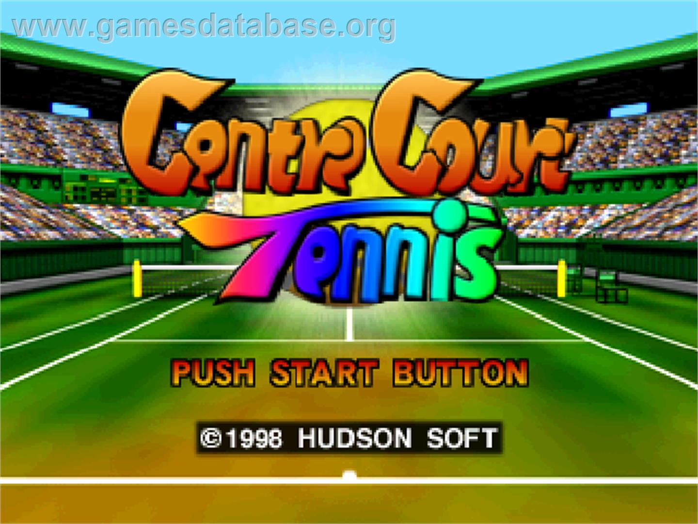Centre Court Tennis - Nintendo N64 - Artwork - Title Screen