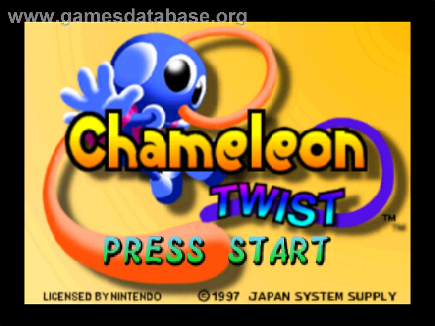 Chameleon Twist - Nintendo N64 - Artwork - Title Screen