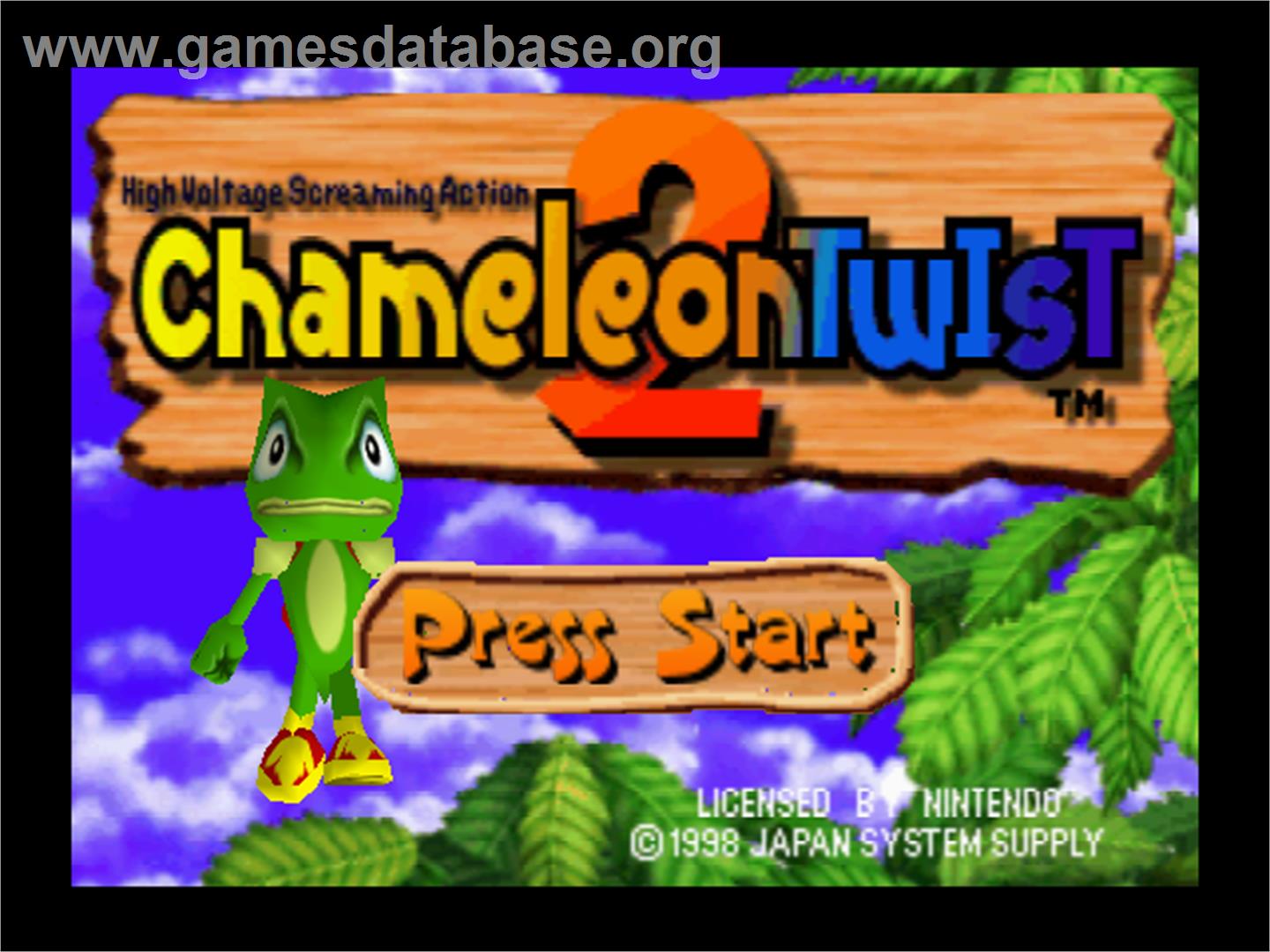 Chameleon Twist 2 - Nintendo N64 - Artwork - Title Screen