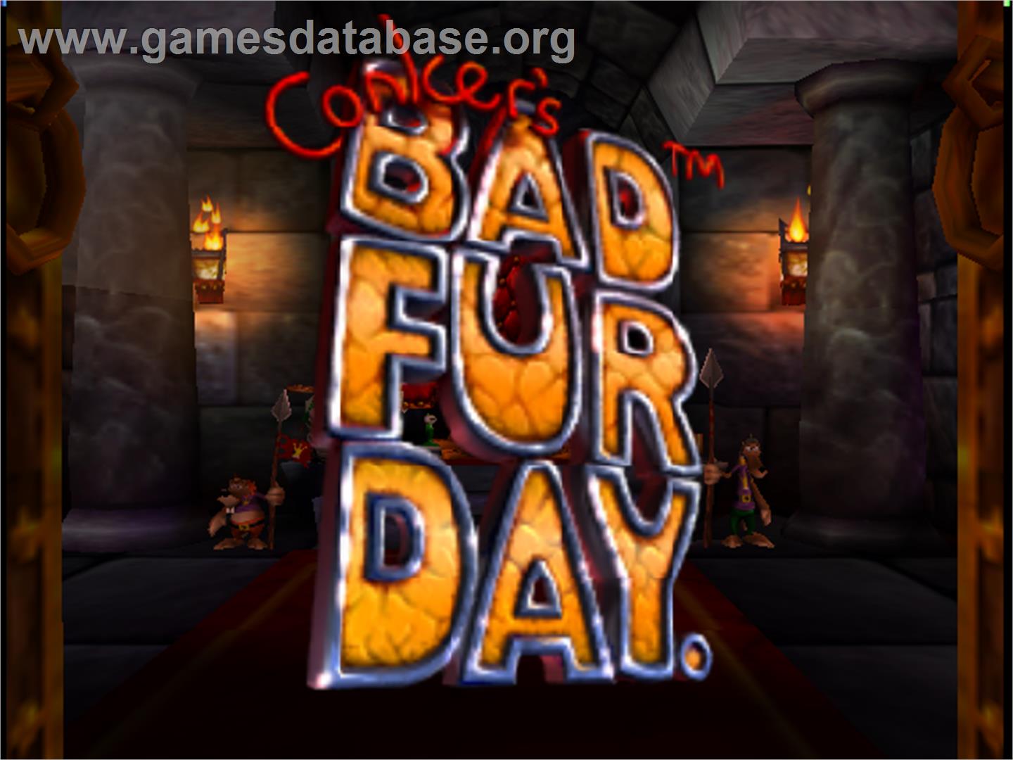 Conker's Bad Fur Day - Nintendo N64 - Artwork - Title Screen