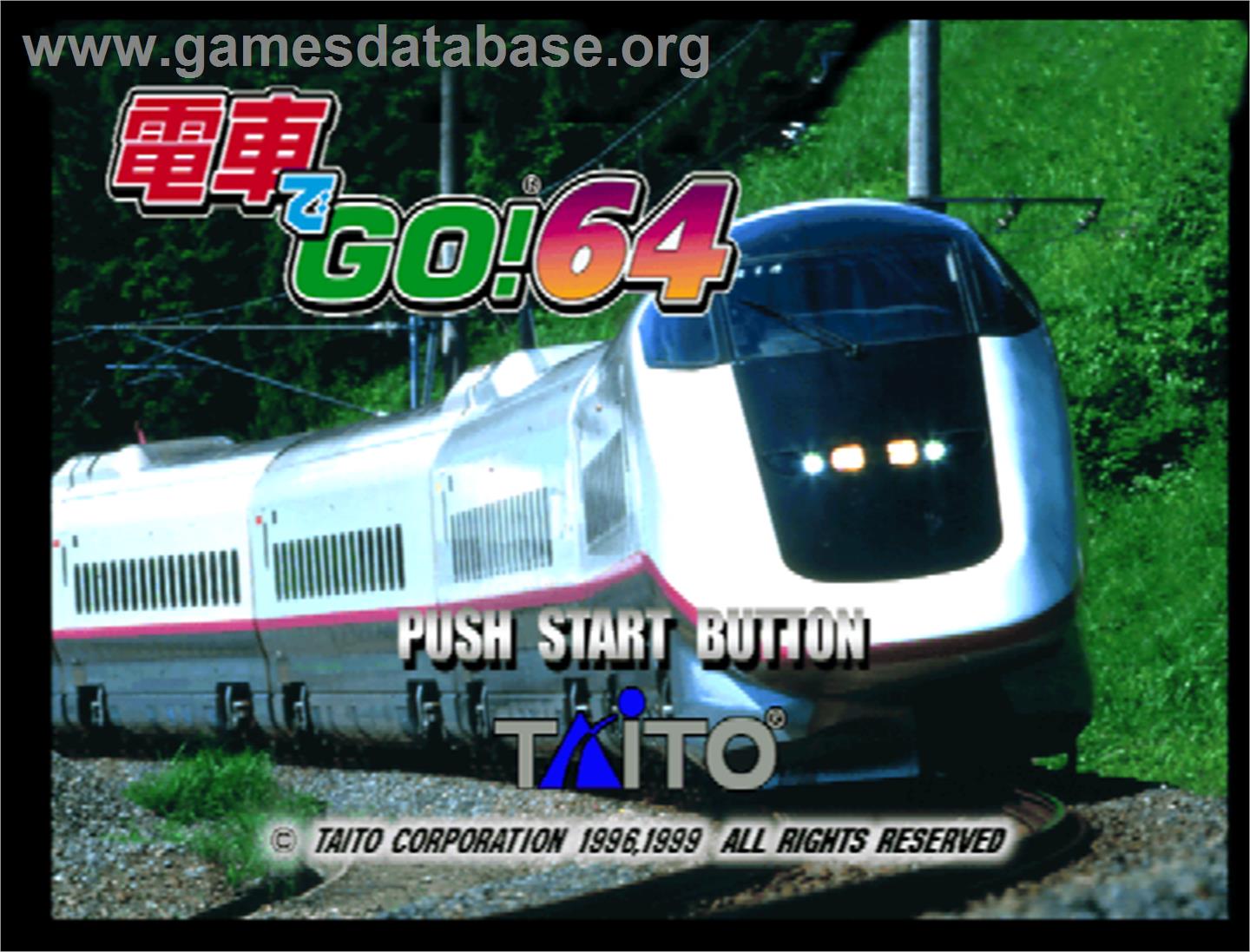 Densya De Go 64 - Nintendo N64 - Artwork - Title Screen