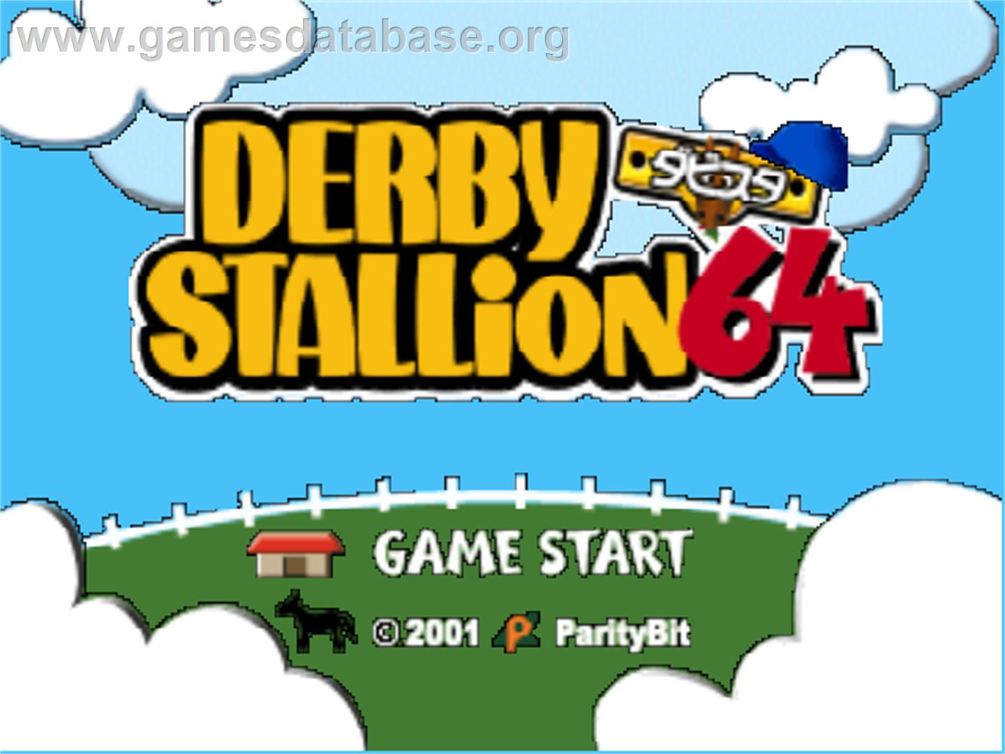Derby Stallion 64 - Nintendo N64 - Artwork - Title Screen