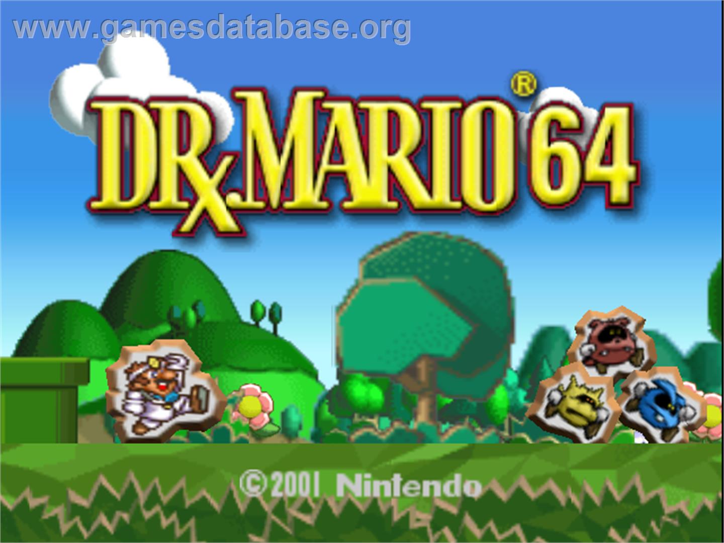 Dr. Mario 64 - Nintendo N64 - Artwork - Title Screen