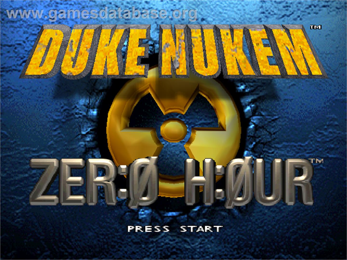 Duke Nukem: Zero Hour - Nintendo N64 - Artwork - Title Screen