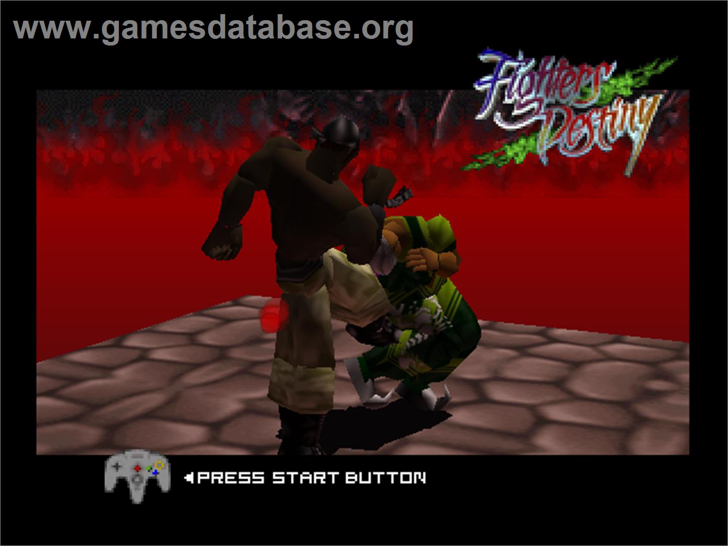 Fighters Destiny - Nintendo N64 - Artwork - Title Screen