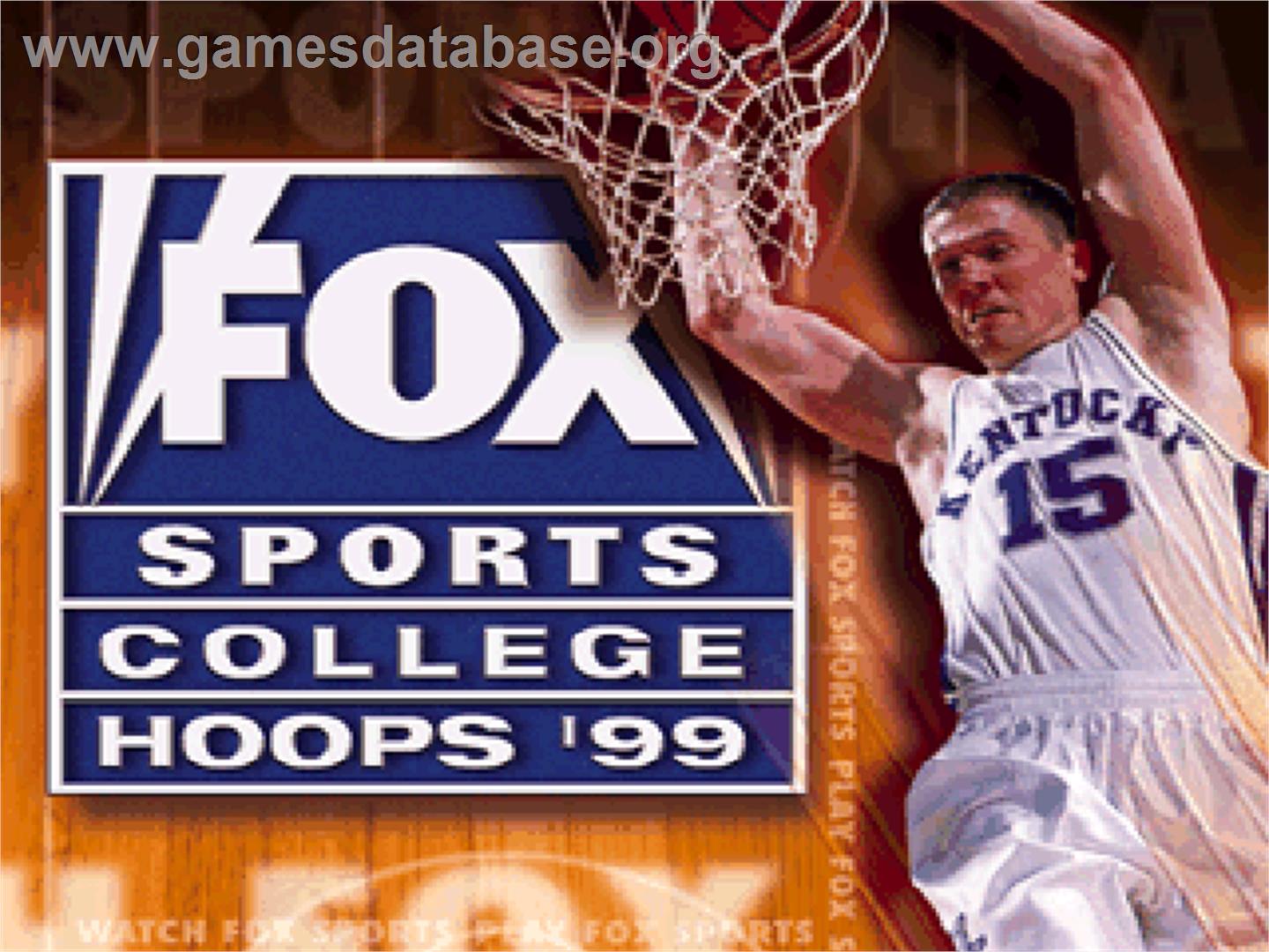 Fox Sports College Hoops '99 - Nintendo N64 - Artwork - Title Screen