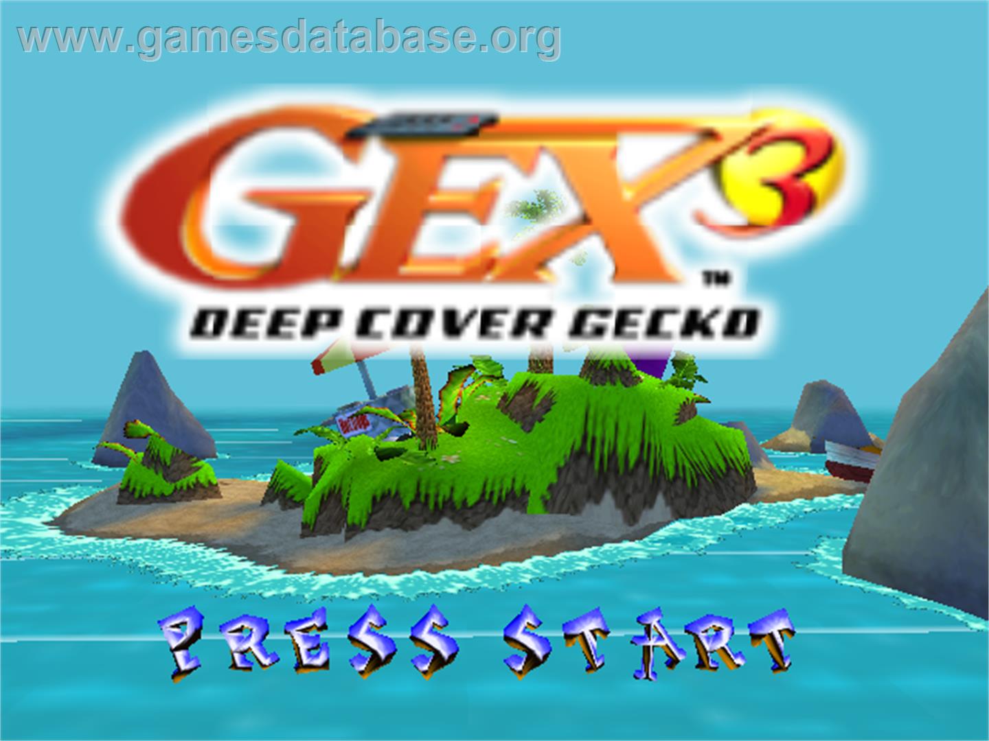 Gex 3: Deep Cover Gecko - Nintendo N64 - Artwork - Title Screen