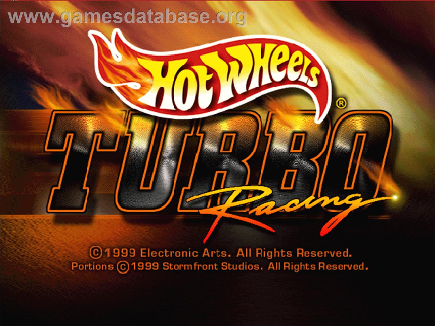 Hot Wheels: Turbo Racing - Nintendo N64 - Artwork - Title Screen