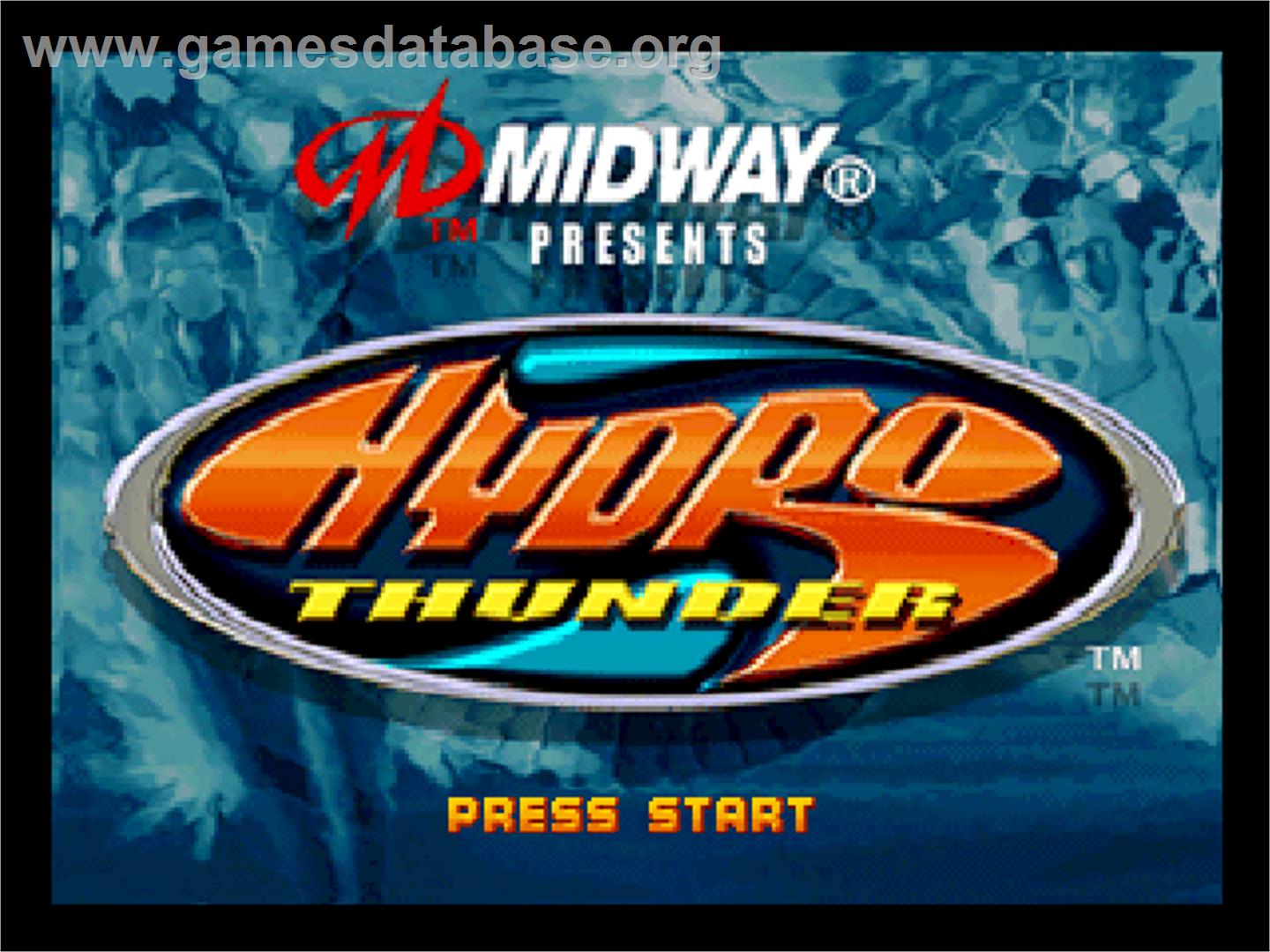 Hydro Thunder - Nintendo N64 - Artwork - Title Screen