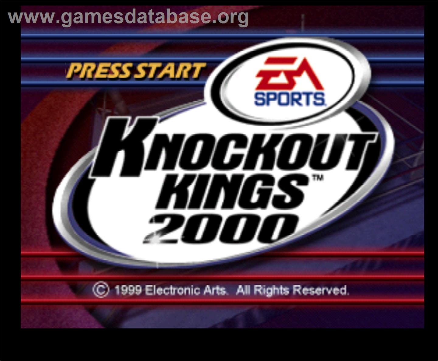 Knockout Kings 2000 - Nintendo N64 - Artwork - Title Screen