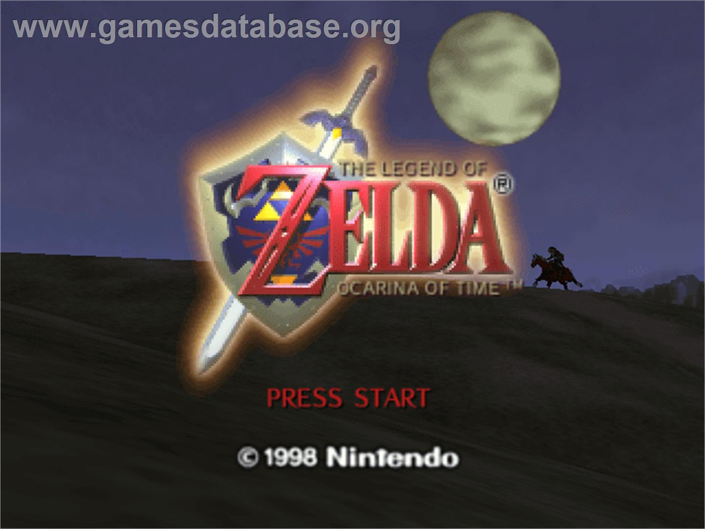 Legend of Zelda: Ocarina of Time - Nintendo N64 - Artwork - Title Screen