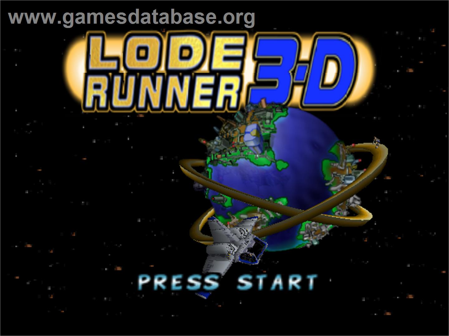 Lode Runner 3D - Nintendo N64 - Artwork - Title Screen