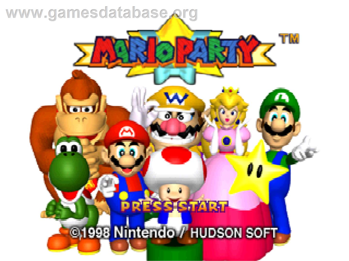 Mario Party - Nintendo N64 - Artwork - Title Screen
