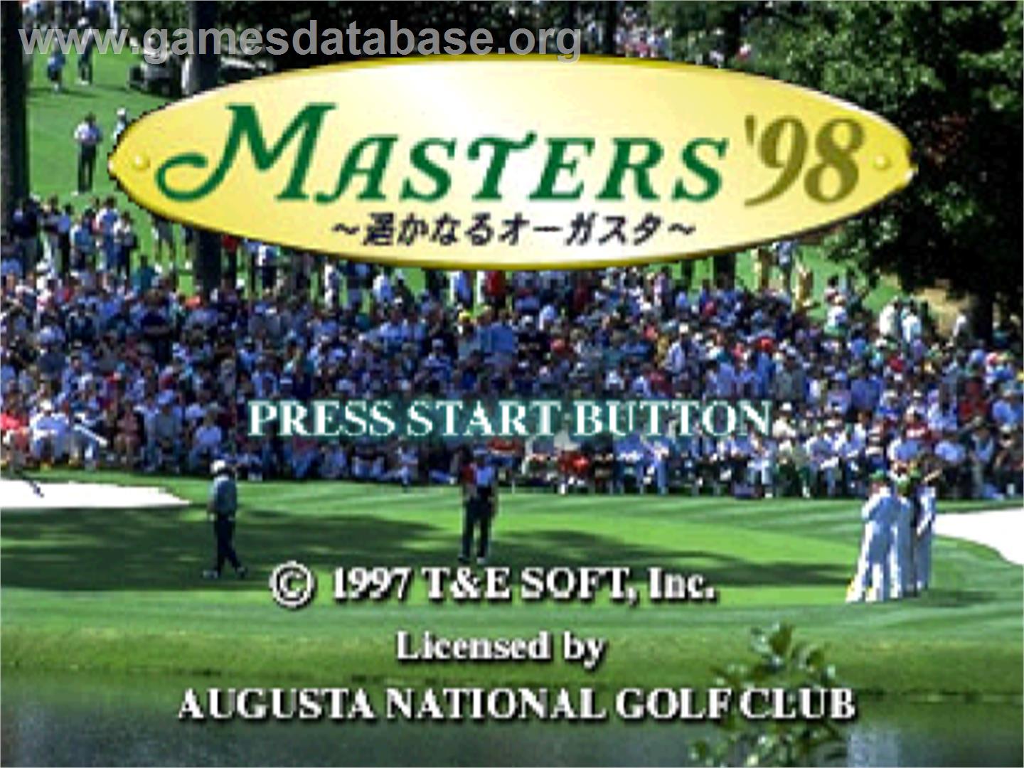Masters '98: Haruka Naru Augusta - Nintendo N64 - Artwork - Title Screen