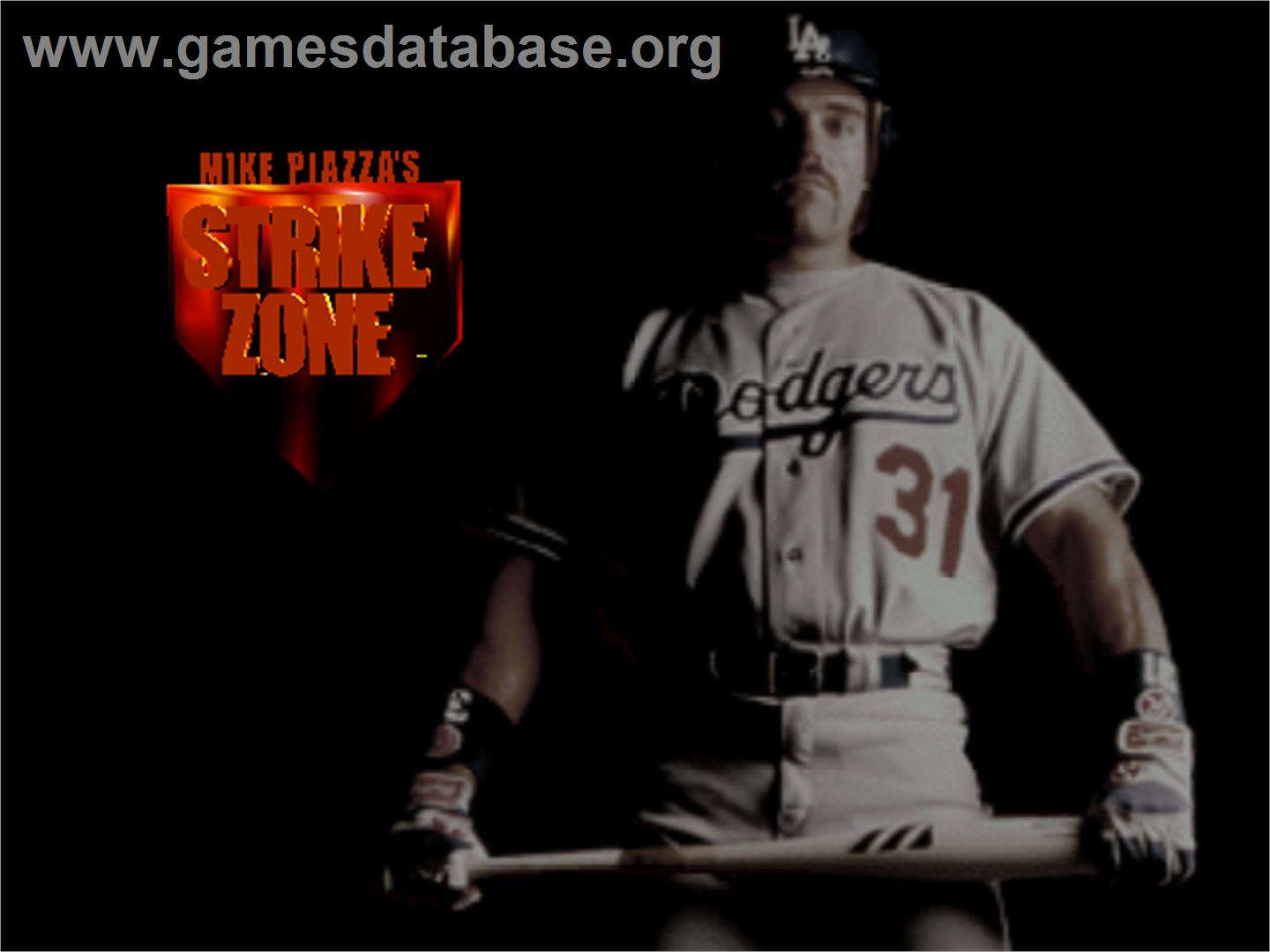 Mike Piazza's StrikeZone - Nintendo N64 - Artwork - Title Screen