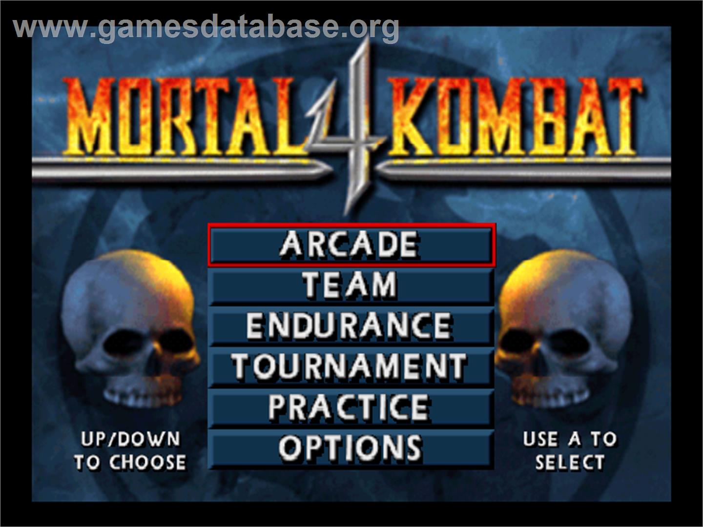 Mortal Kombat 4 - Nintendo N64 - Artwork - Title Screen
