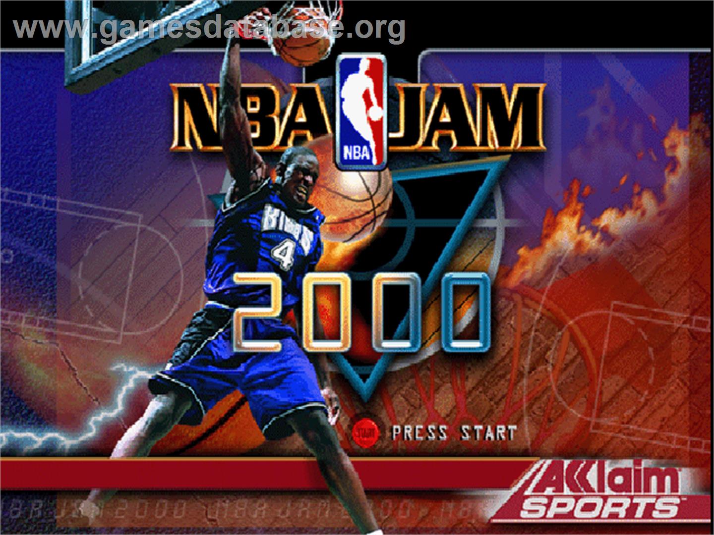 NBA Jam 2000 - Nintendo N64 - Artwork - Title Screen
