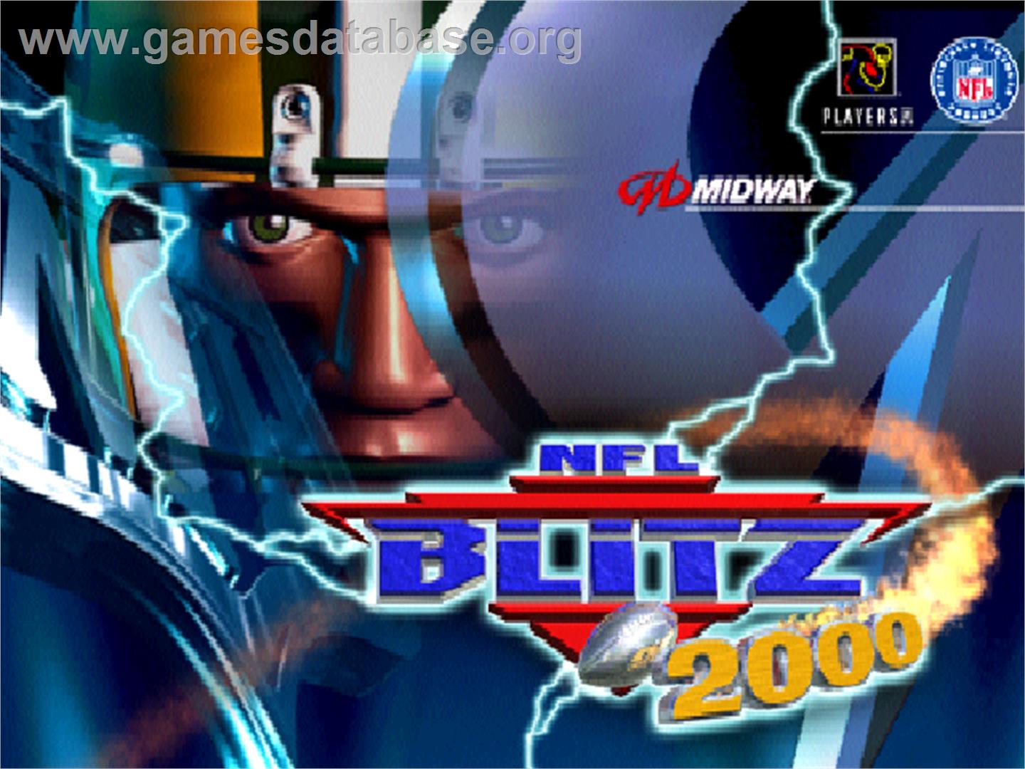 NFL Blitz 2000 - Nintendo N64 - Artwork - Title Screen