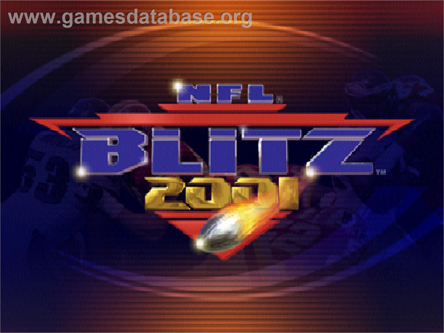 NFL Blitz 2001 - Nintendo N64 - Artwork - Title Screen