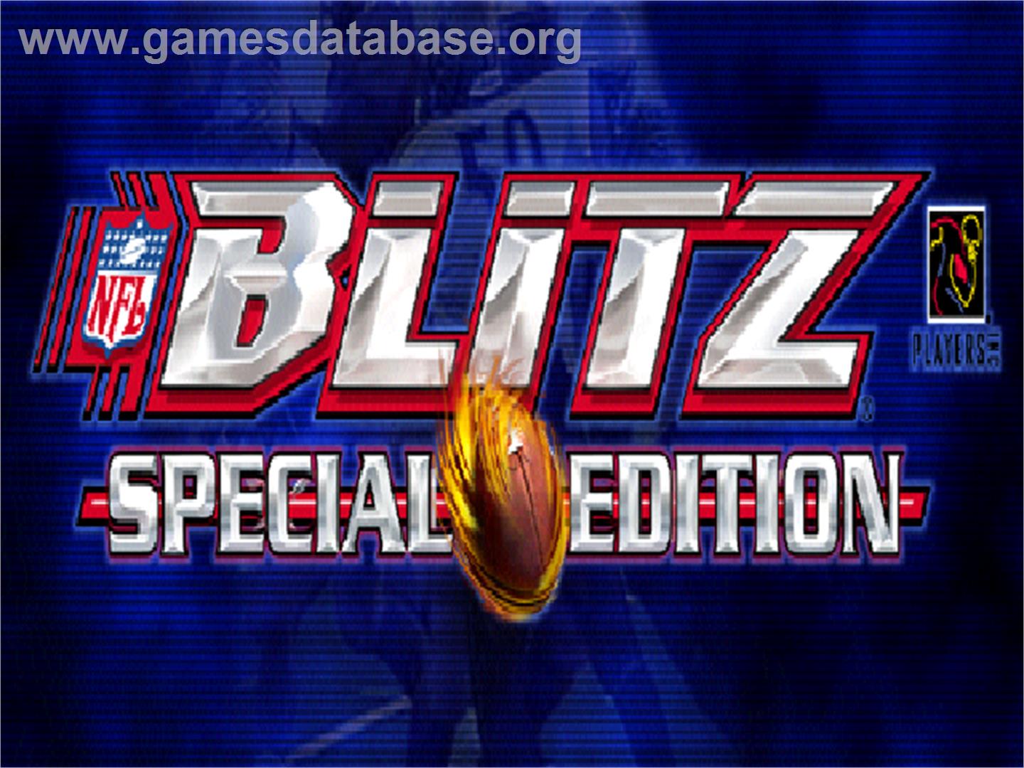 NFL Blitz Special Edition - Nintendo N64 - Artwork - Title Screen