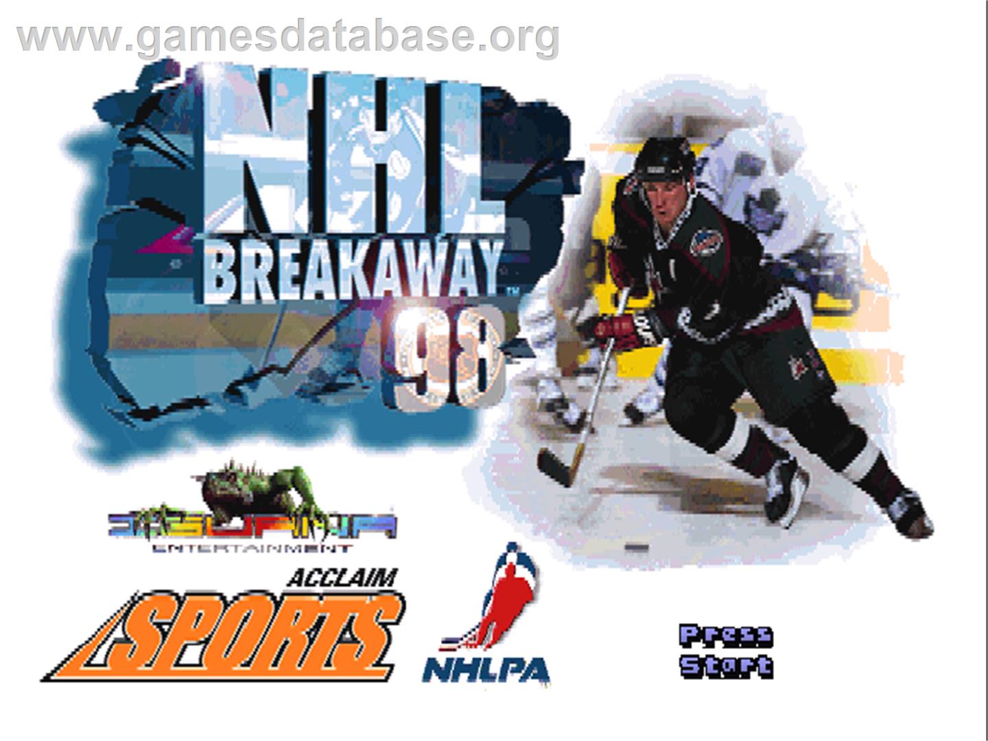 NHL Breakaway 98 - Nintendo N64 - Artwork - Title Screen