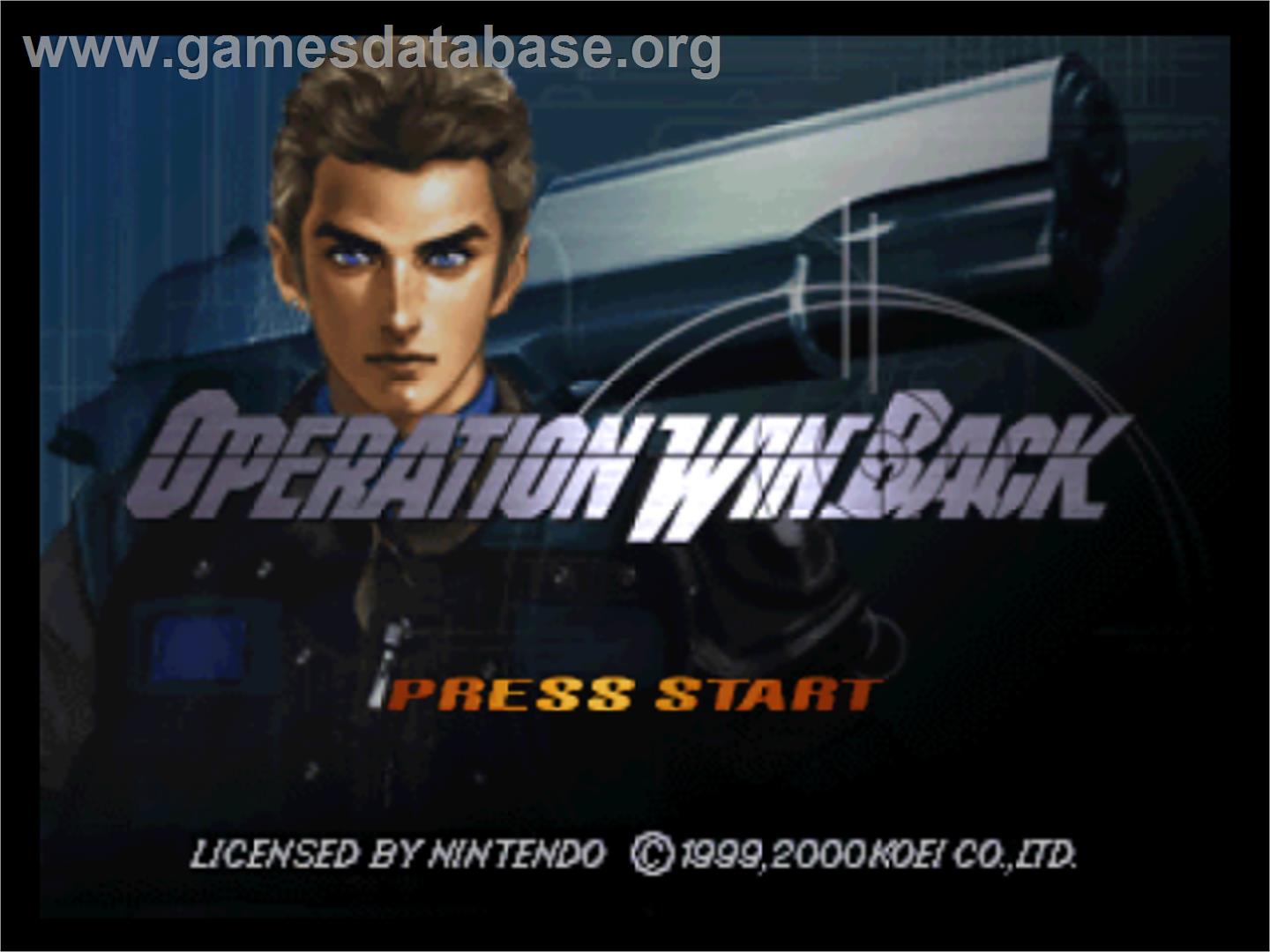 Operation WinBack - Nintendo N64 - Artwork - Title Screen