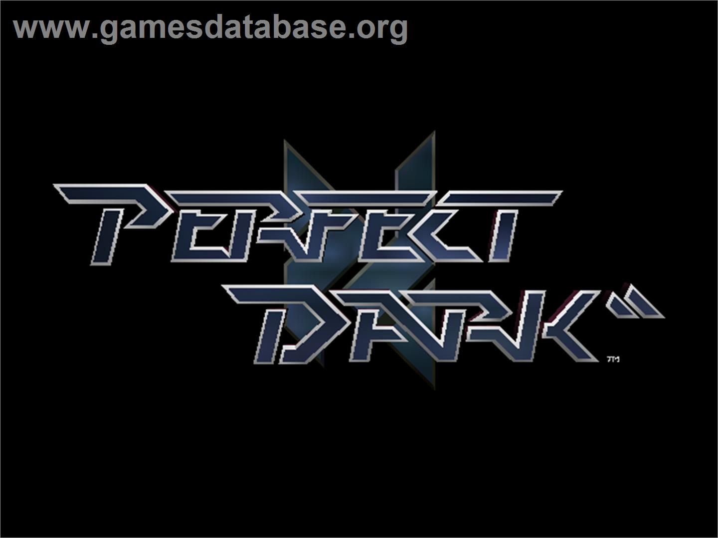 Perfect Dark - Nintendo N64 - Artwork - Title Screen