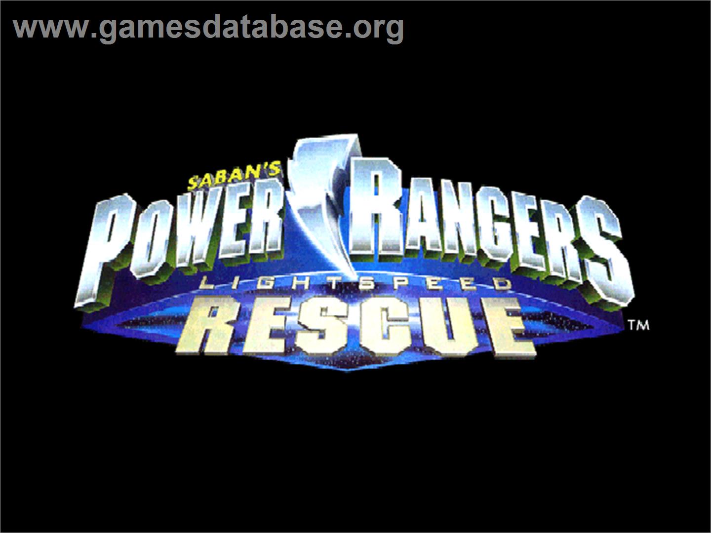 Power Rangers: Lightspeed Rescue - Nintendo N64 - Artwork - Title Screen