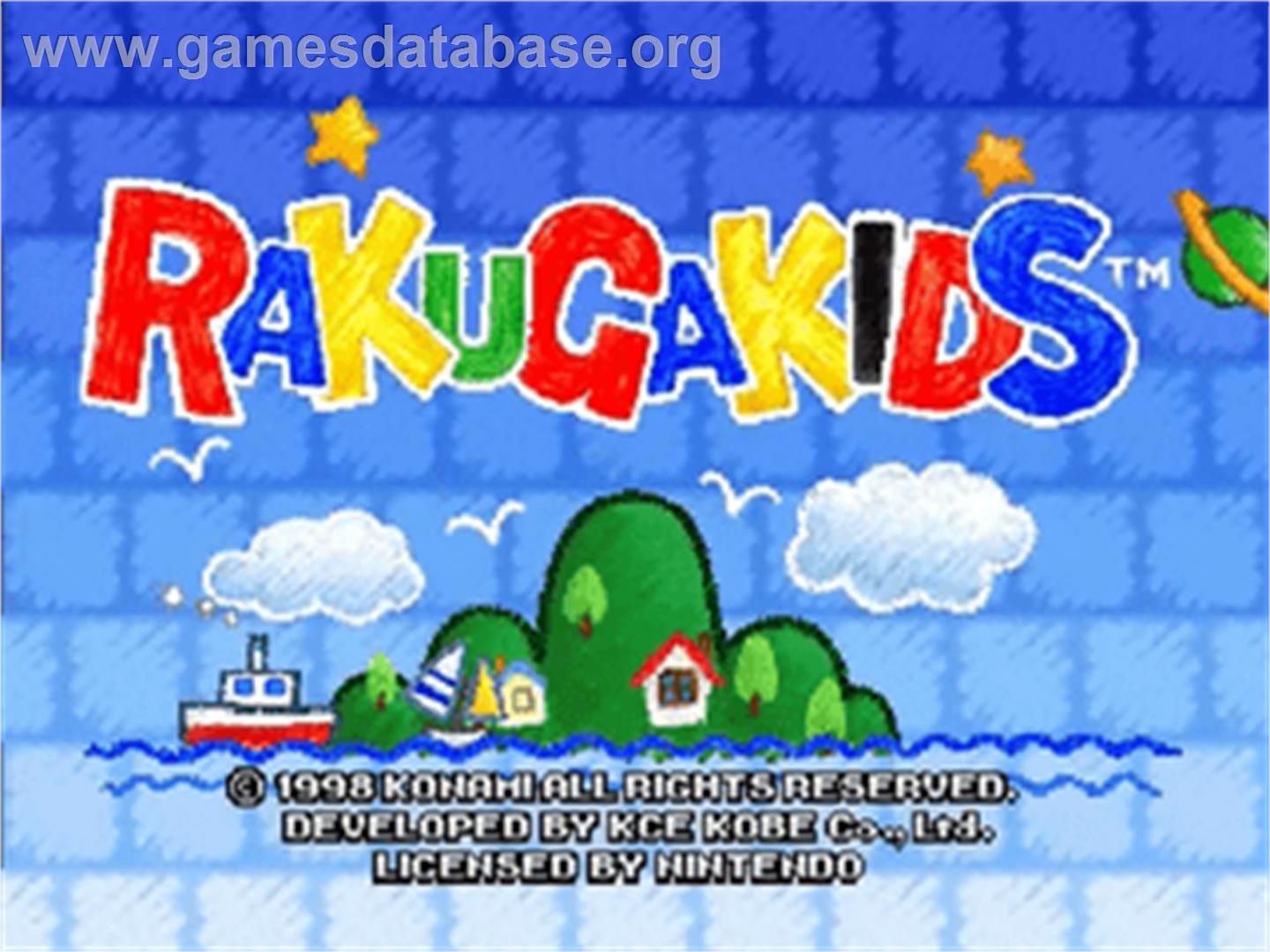 Rakugakids - Nintendo N64 - Artwork - Title Screen