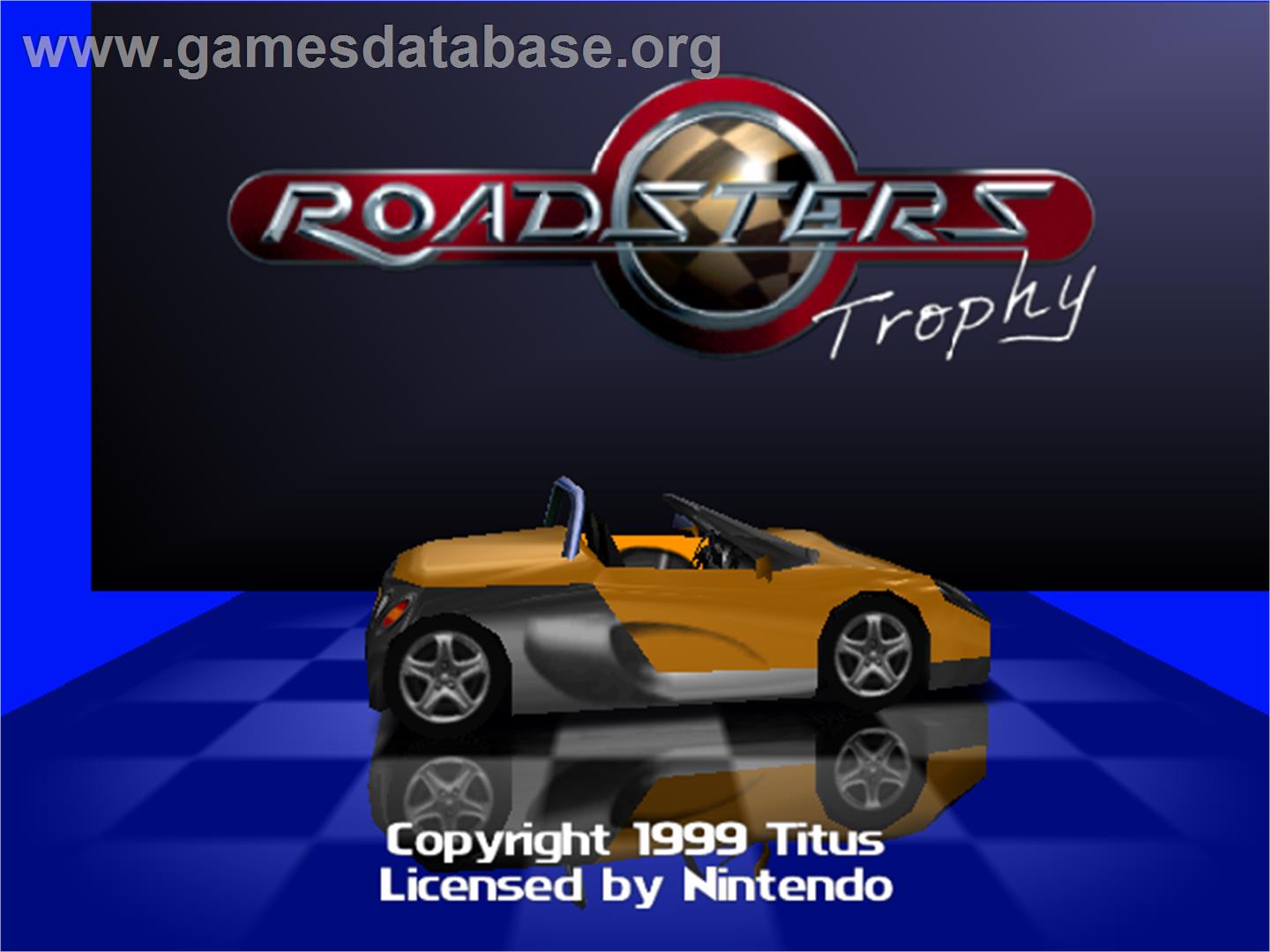 Roadsters: Trophy - Nintendo N64 - Artwork - Title Screen