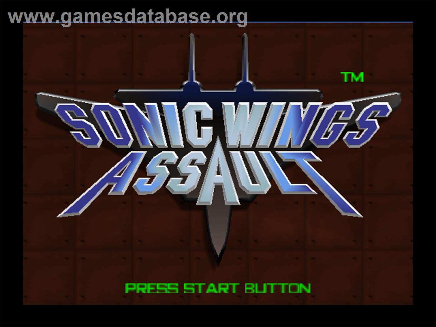 Sonic Wings Assault - Nintendo N64 - Artwork - Title Screen