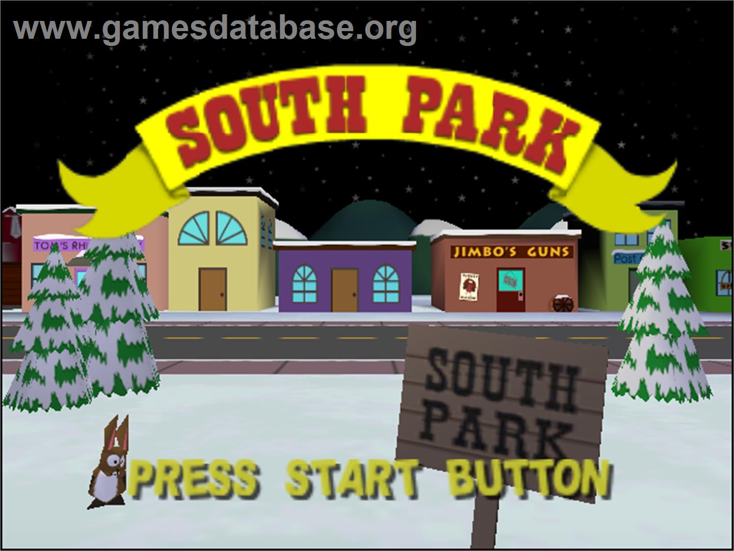 South Park: Chef's Luv Shack - Nintendo N64 - Artwork - Title Screen