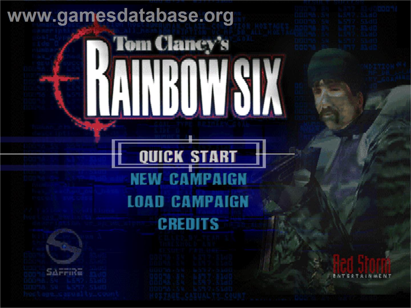 Tom Clancy's Rainbow Six - Nintendo N64 - Artwork - Title Screen