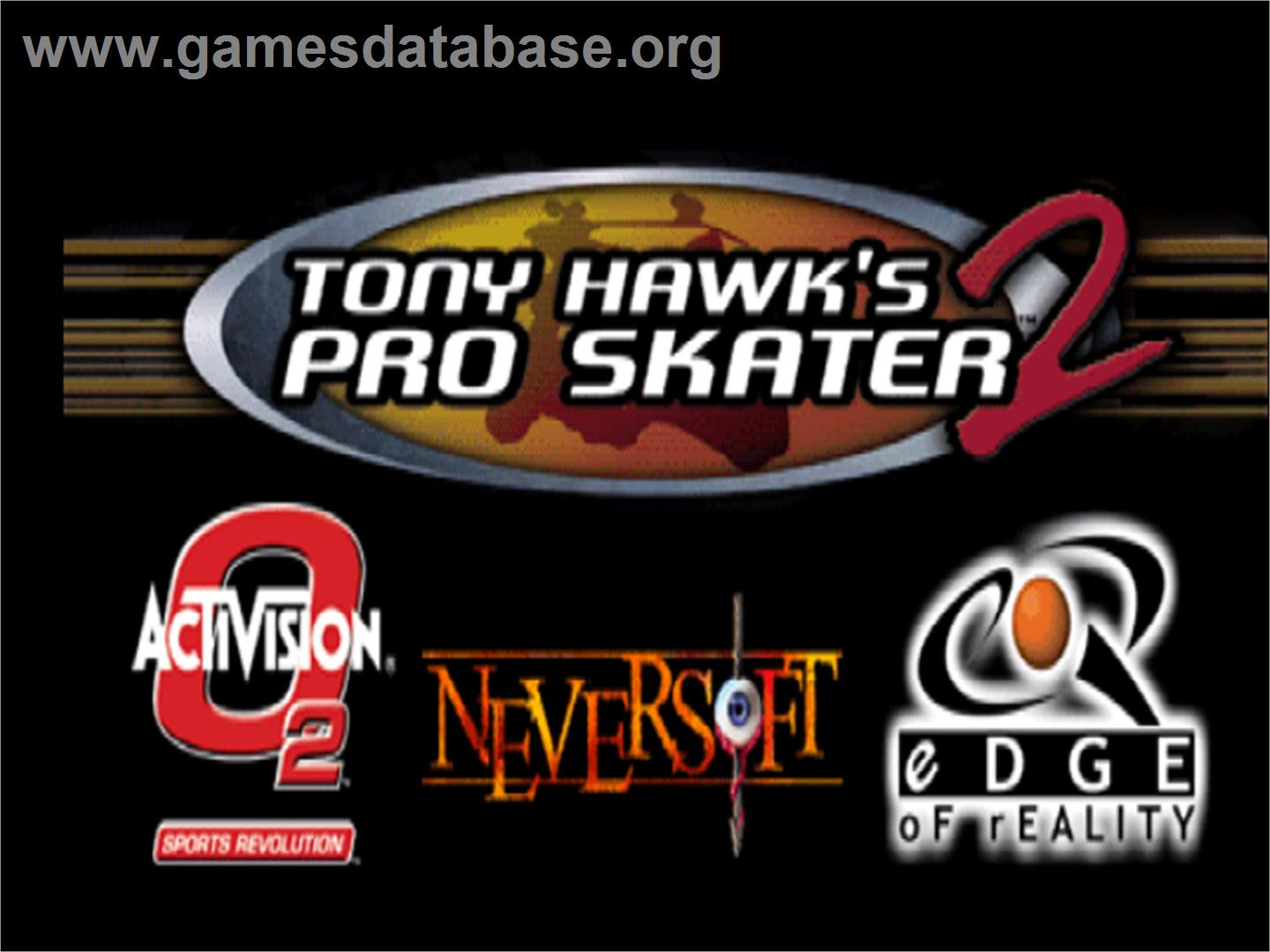 Tony Hawk's Pro Skater 2 - Nintendo N64 - Artwork - Title Screen