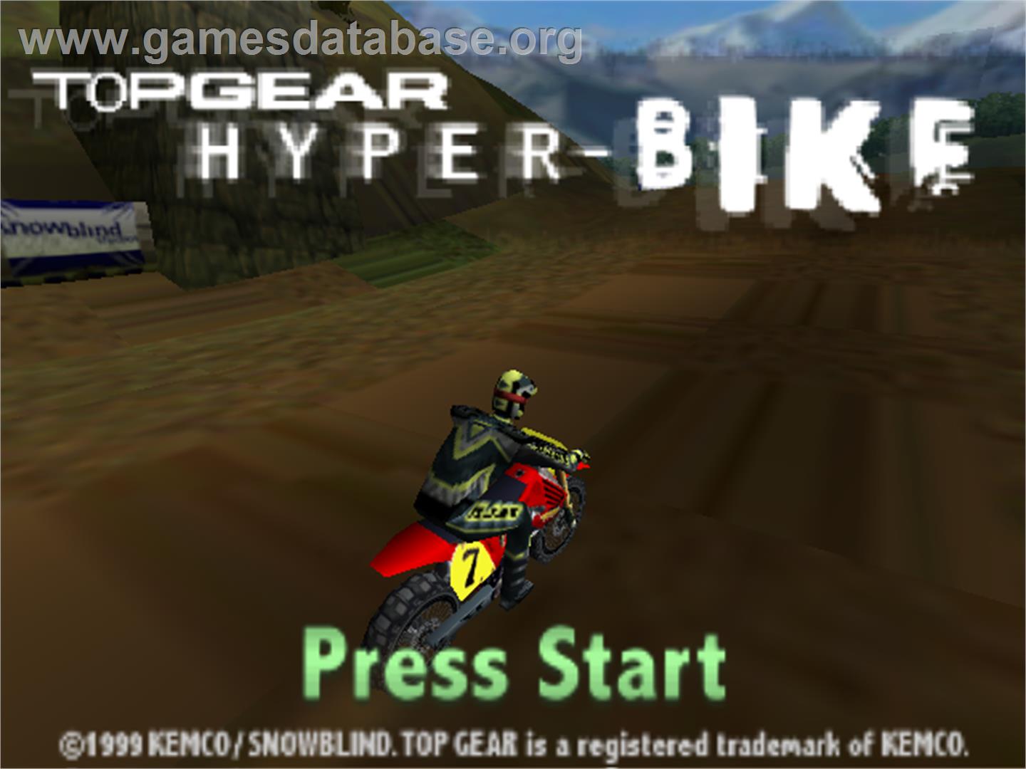 Top Gear Hyperbike - Nintendo N64 - Artwork - Title Screen