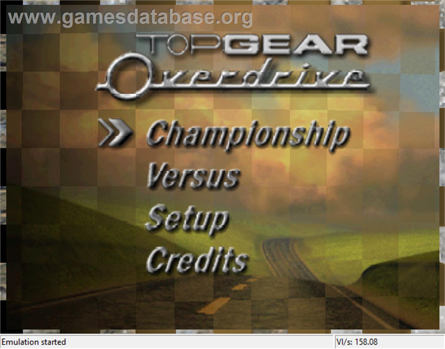 Top Gear Overdrive - Nintendo N64 - Artwork - Title Screen