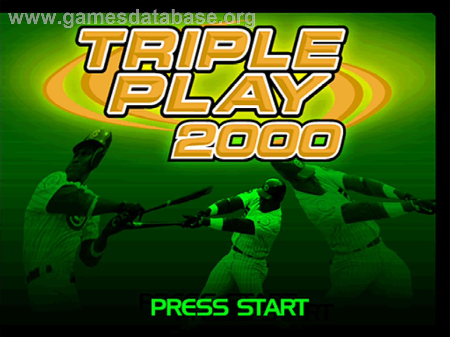 Triple Play 2000 - Nintendo N64 - Artwork - Title Screen