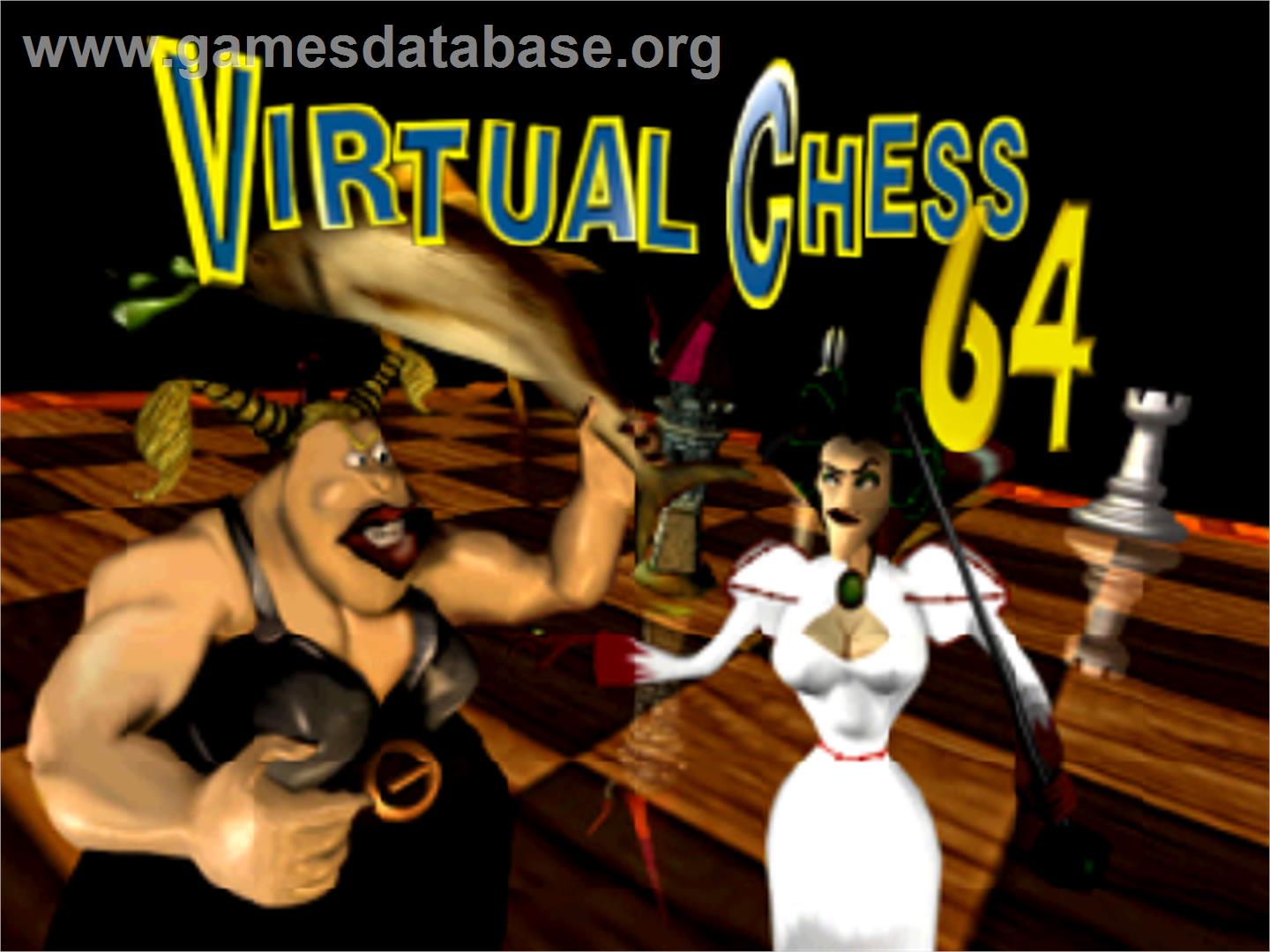 Virtual Chess 64 - Nintendo N64 - Artwork - Title Screen