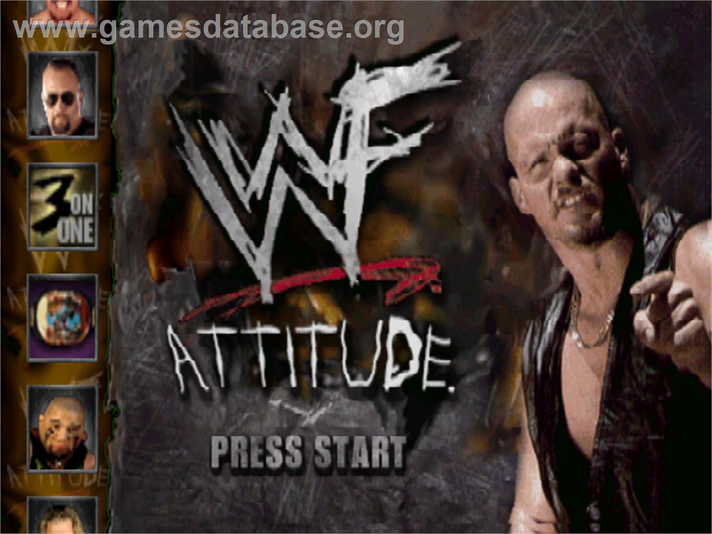 WWF Attitude - Nintendo N64 - Artwork - Title Screen