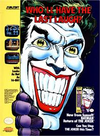 Advert for Batman: Return of the Joker on the Sega Genesis.