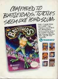 Advert for Battle Toads on the Nintendo NES.
