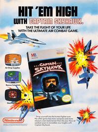 Advert for Captain Sky Hawk on the Nintendo NES.