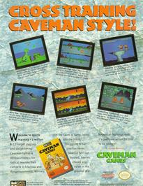 Advert for Caveman Ugh-Lympics on the Microsoft DOS.