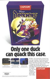 Advert for Darkwing Duck on the Nintendo Game Boy.